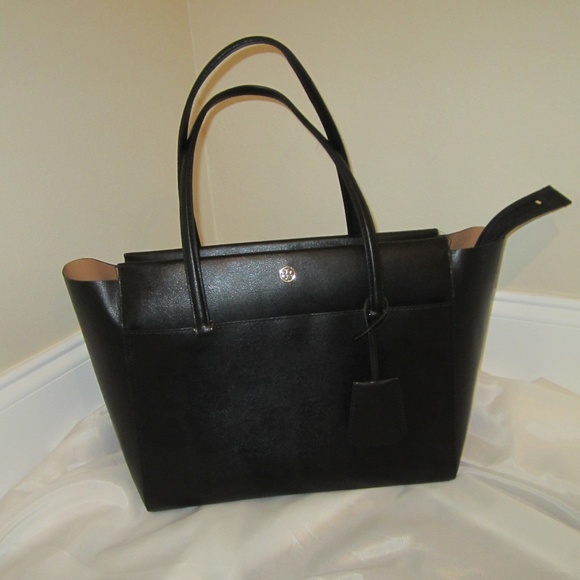 Tory Burch Handbags - Tory Burch Large Parker Tote Bag Black NWOT